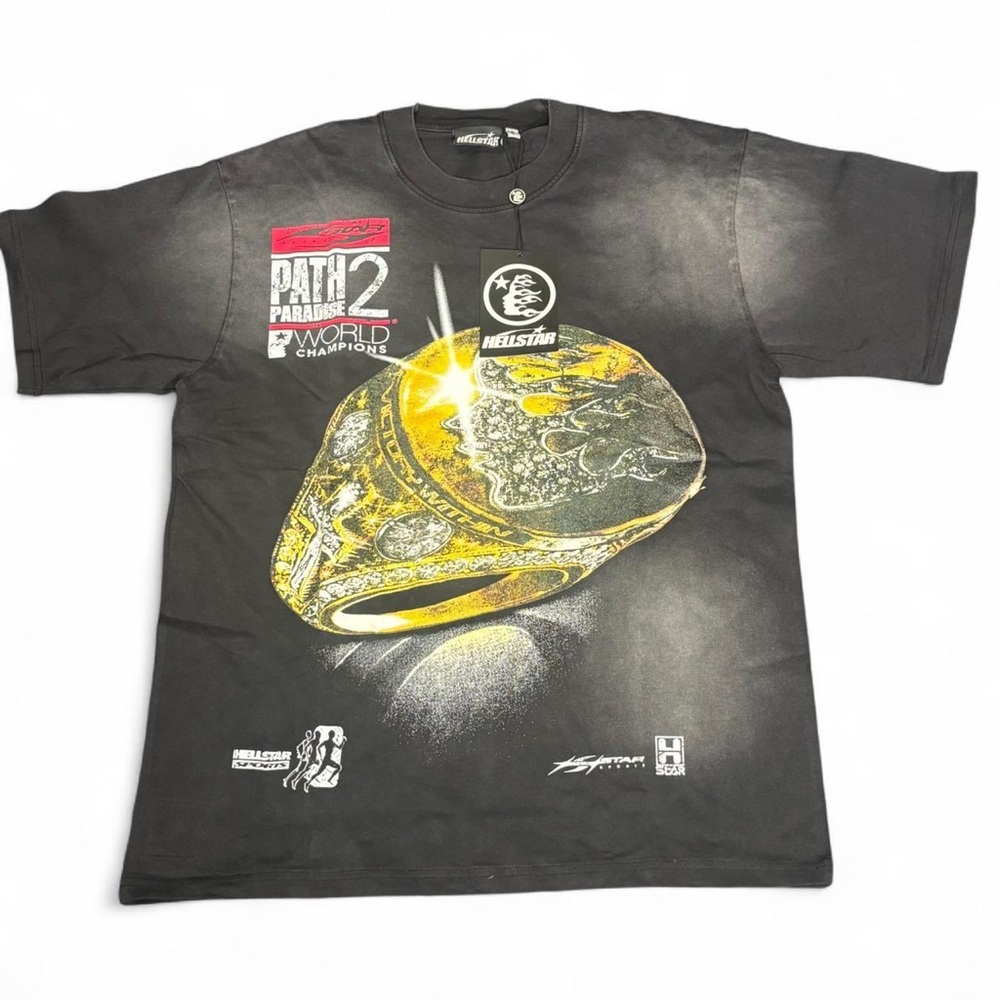 Helistar Black Graphic Tee - Short Sleeve